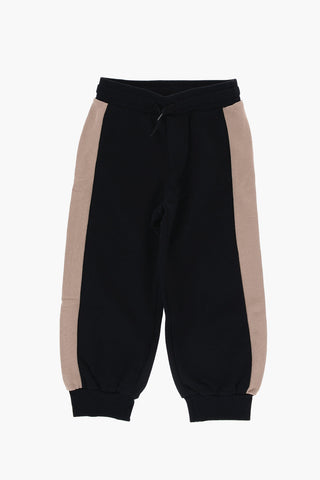 Cotton Joggers with Contrast Side Bands