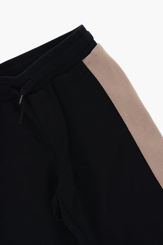 Cotton Joggers with Contrast Side Bands