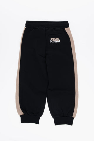 Cotton Joggers with Contrast Side Bands