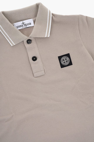 Cotton Stretch 2-Buttons Polo Shirt with Contrast Details