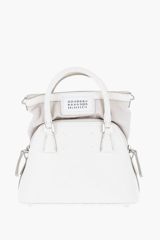 MM11 Hammered Leather 5AC CLASSIQUE Hand Bag with Visible Edge
