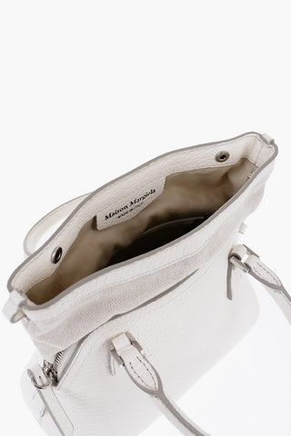 MM11 Hammered Leather 5AC CLASSIQUE Hand Bag with Visible Edge