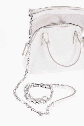 MM11 Hammered Leather 5AC CLASSIQUE Hand Bag with Visible Edge