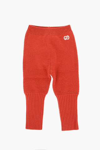 Pantaloni iN lana con Ricamo Logo
