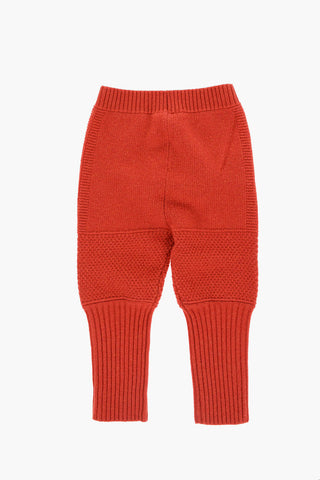 Pantaloni iN lana con Ricamo Logo