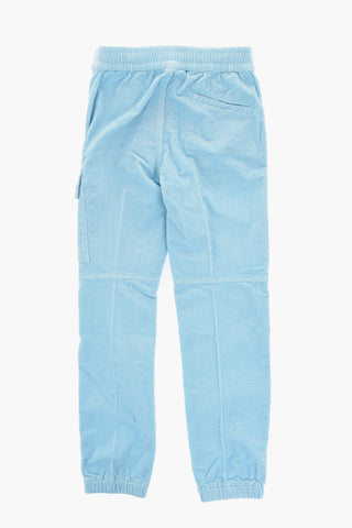 Corduroy Pants with Drawstring Waist