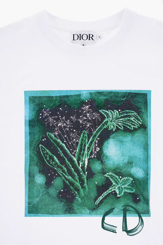 Cotton Crew-neck T-shirt with Frontal Print