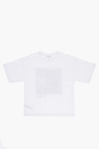 Cotton Crew-neck T-shirt with Frontal Print
