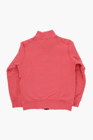 Felpa in Cotone con Zip Frontale
