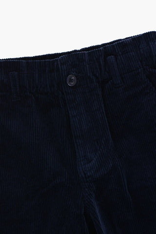 Corduroy Pants with Drawstring Waist