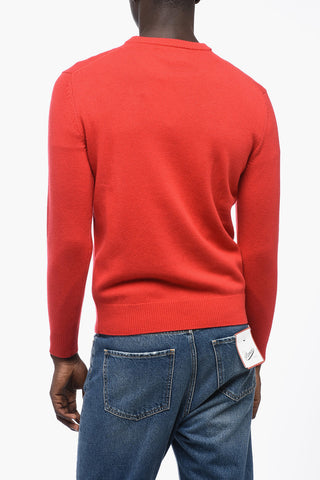 PEANUTS Wool Blend Crew-neck Sweater with Embroidery