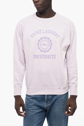 UNIVERSITE Crew-neck Sweatshirt with Contrasting Lettering