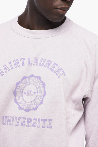 UNIVERSITE Crew-neck Sweatshirt with Contrasting Lettering