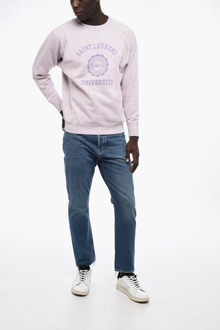 UNIVERSITE Crew-neck Sweatshirt with Contrasting Lettering