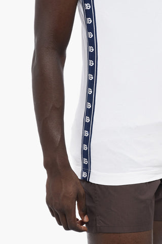 UNDERWEAR Stretch Cotton Tank Top with Logoed Side Band