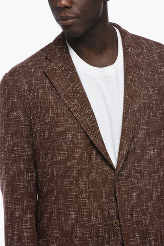 Halbgefütterter Blazer GATE mit Hopsack-Struktur