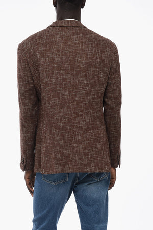 Halbgefütterter Blazer GATE mit Hopsack-Struktur