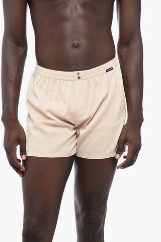 UNDERWEAR Silk Shorts with Elastic Waistband