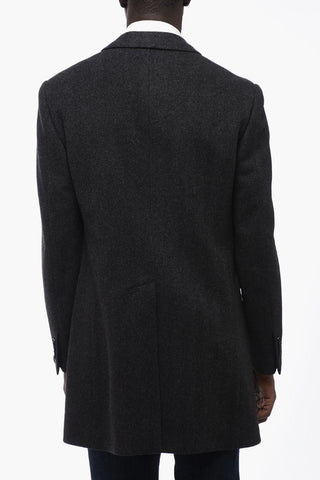 Wool Single Breasted Lined Coat