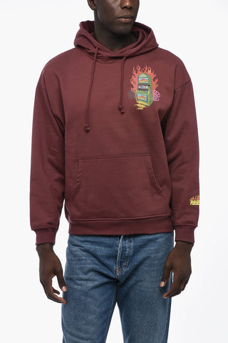 Brushed Cotton Hoodie with Frontal Print