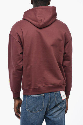 Brushed Cotton Hoodie with Frontal Print