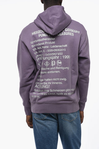 PLEASURES Cotton Hoodie with Embossed Maxi Logo