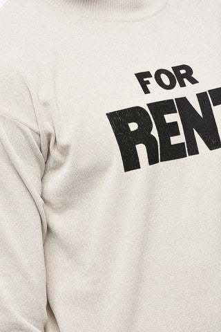 Chenille Crewneck Sweater with Ribbed Edges