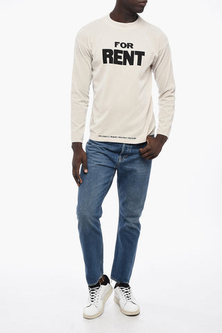 Chenille Crewneck Sweater with Ribbed Edges