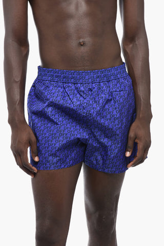 All-Over Logo Printed Swim Shorts