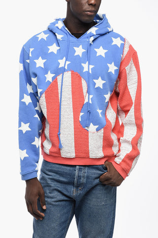 All-Over Printed Cotton Hoodie