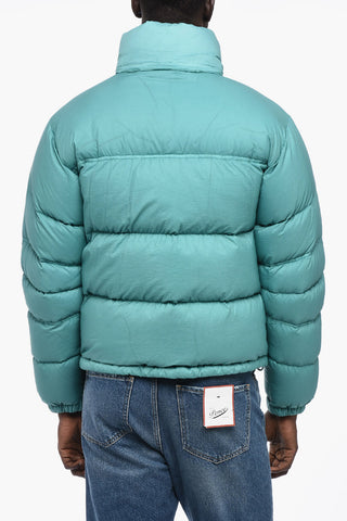 Solid Color Nylon ASPEN Down Jacket with Hidden Closure