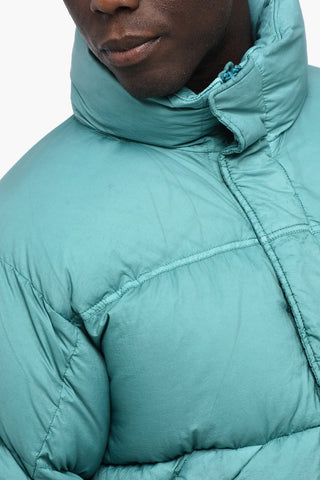 Solid Color Nylon ASPEN Down Jacket with Hidden Closure