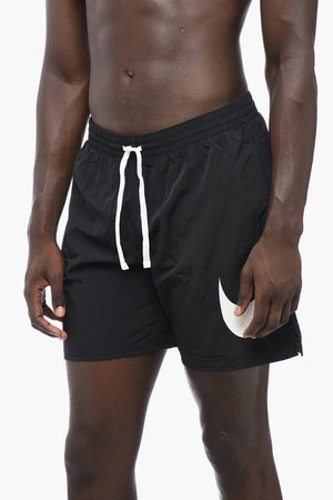 Costume da Bagno Boxer in Nylon con Logo Stampato