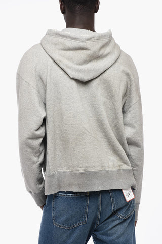 MAISON Cotton Hoodie with Zip Closure