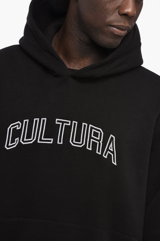 Fleeced- Cotton Hoodie with Embroidery