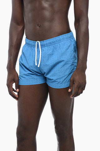 Costume da Bagno Boxer in Nylon con Monogram All-Over