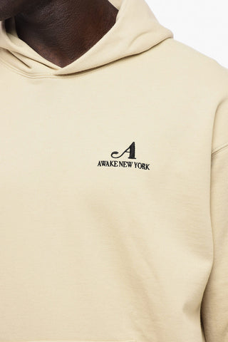 Brushed Cotton Hoodie with Embroidered Logo