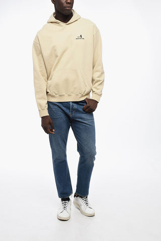 Brushed Cotton Hoodie with Embroidered Logo