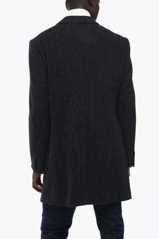 Wool Single Breasted Lined Coat