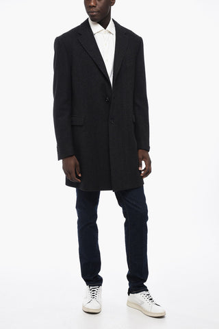 Wool Single Breasted Lined Coat