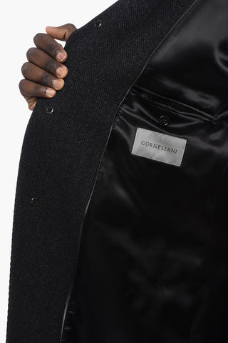 Wool Single Breasted Lined Coat