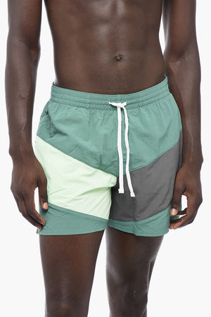 Costume da Bagno Boxer Color Block a 2 Tasche