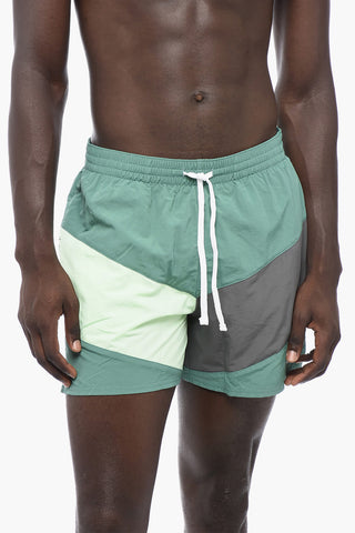 Costume da Bagno Boxer Color Block a 2 Tasche