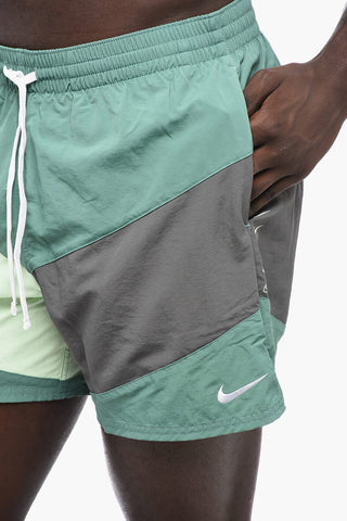 Costume da Bagno Boxer Color Block a 2 Tasche