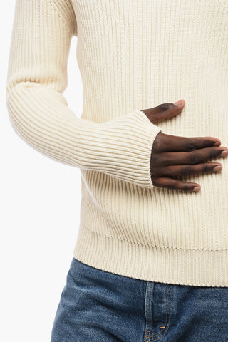 Maglia Girocollo in Lana a coste