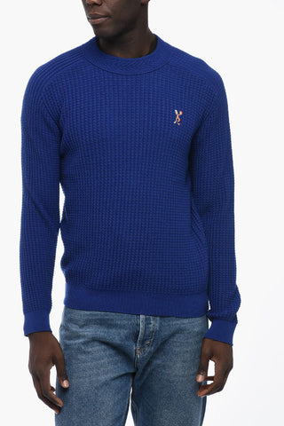 Virgin Wool and Nylon Crew-neck Sweater