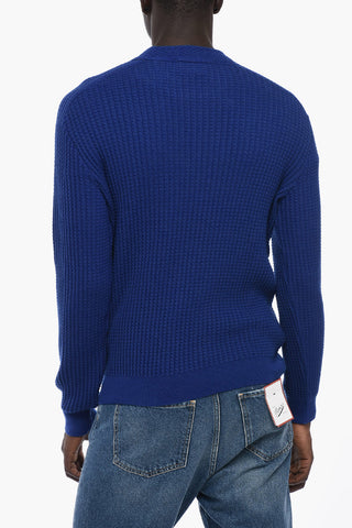 Virgin Wool and Nylon Crew-neck Sweater