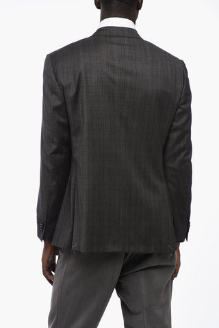 Extrafine Wool ACADEMY Blazer with District Check Pattern