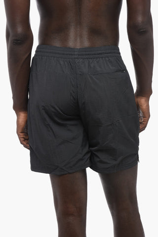 Costume da Bagno Boxer in Tinta Unita a 3 Tasche