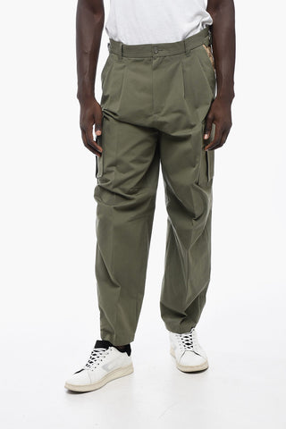 Cotton Ripstop Cargo Pants with Monogram Fabric Inserts